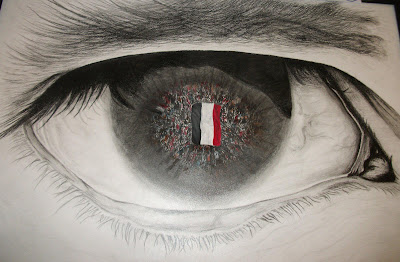 رسم العين بالرصاص