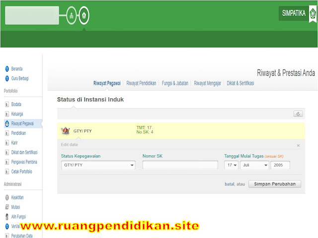 data Status Kepegawaian