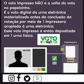 Voto impresso. Eu Apóio!