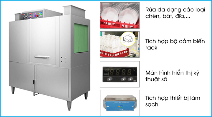 Các dòng máy rửa chén bát công nghiệp chất lượng phù hợp cho nhà hàng Tinh-nang-rua-chen-hien-dai