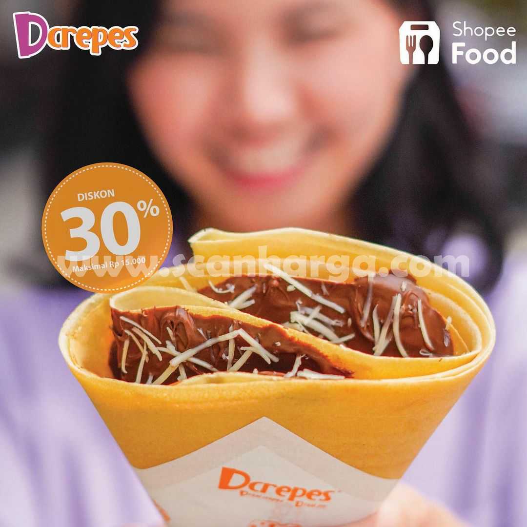 DCREPES Promo DISKON hingga 30% via SHOPEEFOOD