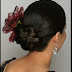 Chignon with Silk Flower