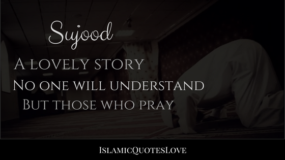Sujood A lovely story No one will understand,  but those who pray.