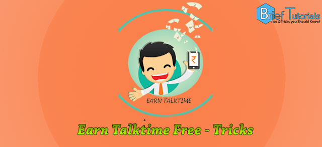 Earn Free Talktime 2014- Tricks