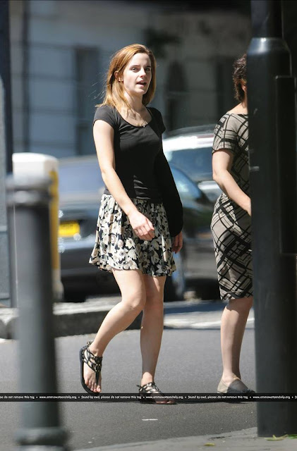 Emma Watson Out and About in London