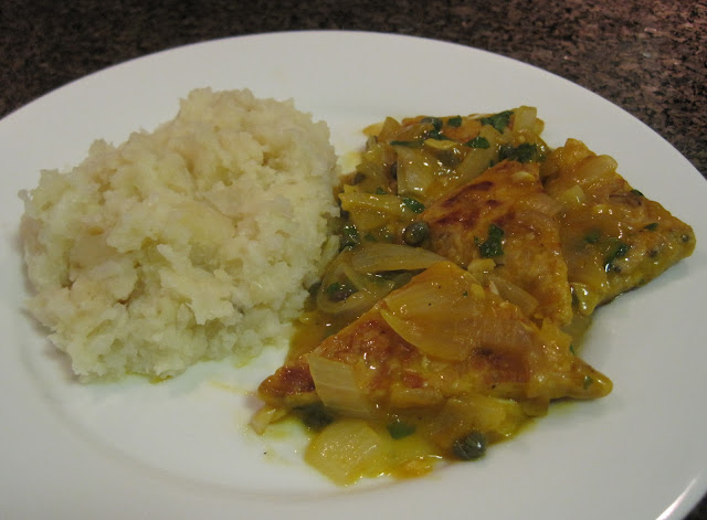 Vegan Tempeh Piccata Mashed Potatoes