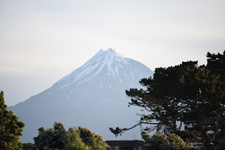 Mt Taranaki from Te Rewa Rewa bridge