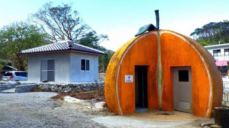 Los baños publicos más creativos de okinawa - naranja
