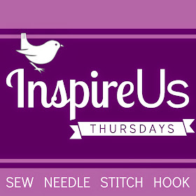 Inspire Us Thursdays: Sew Needle Stitch Hook. Join us for a weekly Link Party of sewing, knitting, cross-stitch, and crochet; of fabric, yarn, and embroidery floss; all on The Inspired Wren.