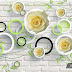 Bricks Background 3D Flowers and Circles Wallpaper Free Download UG-Design # 561