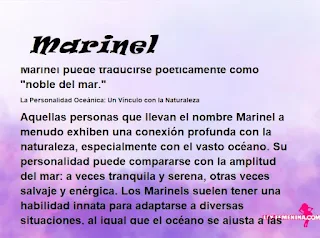 ▷ Significado del nombre Marinel