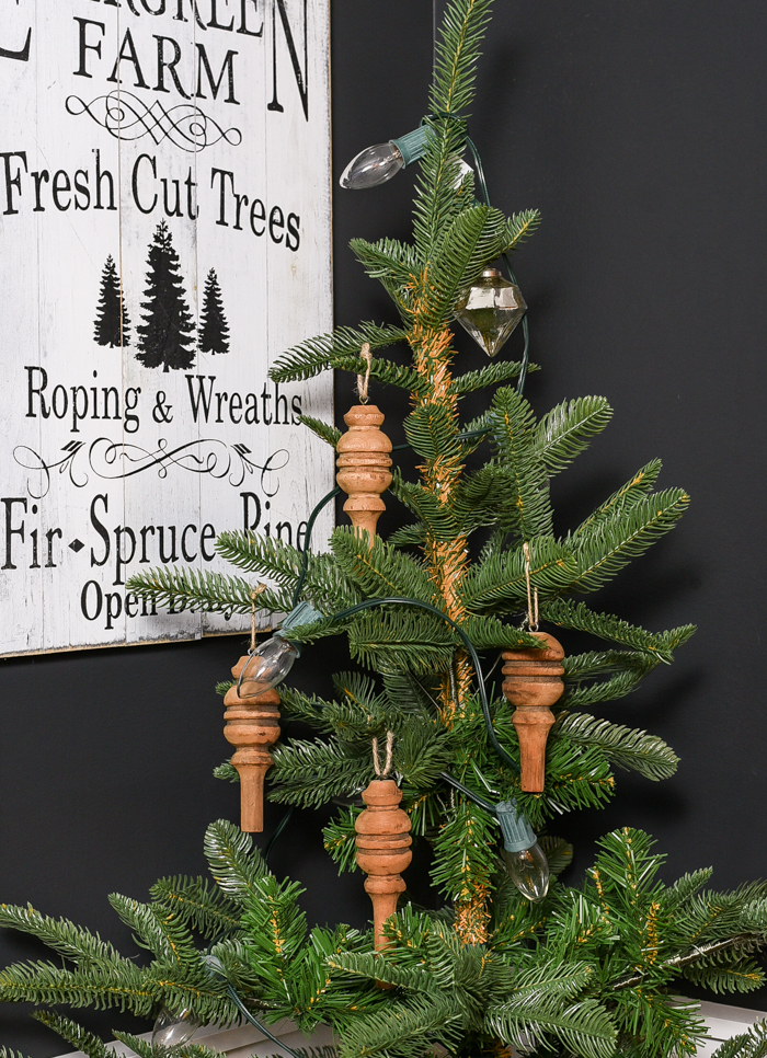 How to make ornaments out of antique spindles