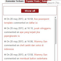 Membuat Expendable Komentar Terbaru Dengan Jquery