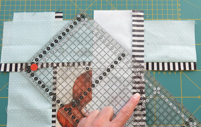 Luna Lovequilts - Mitered borders tutorial - Work in progress