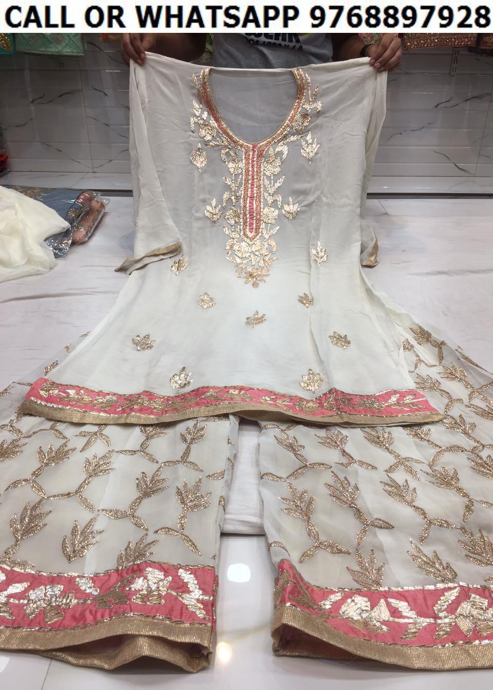 sara ali khan manish malhotra designer lehenga in peach color with sequins  - Kloth Trend