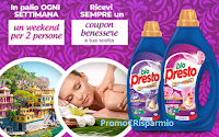 Logo ''Bio Presto Aromaterapia ti regala momenti di Relax'' e ti fa vincere weekend per 2 persone