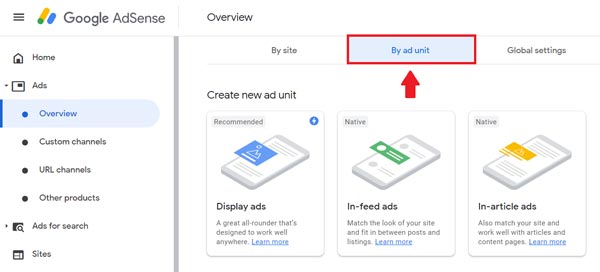 How to add sponsored search ads of AdSense on blogger site