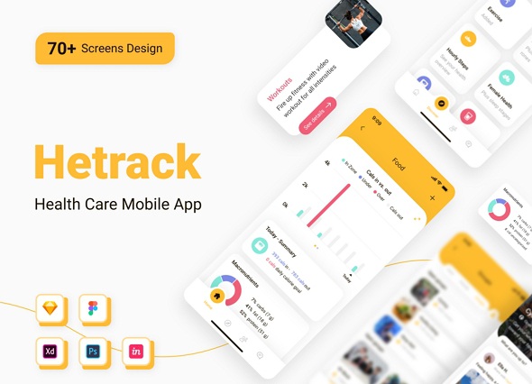 Hetrack Mobile App Template