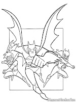 Mewarnai Gambar Batman Robin Dan Batgirl