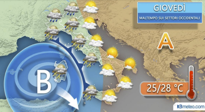 3bmeteo: 'Vortice mediterraneo in arrivo, nuova ondata di maltempo su parte d'Italia'