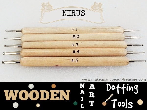 best makeup beauty mommy blog of india: Nirus Wooden Nail Art Dotting Tools  Set Review