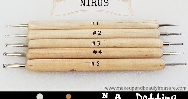 best makeup beauty mommy blog of india: Nirus Wooden Nail Art Dotting Tools  Set Review