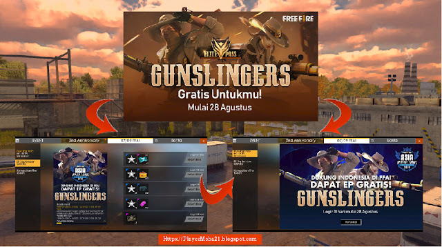 Event FreeFire Asia Invitational (FFAI) 2019 Gratis Elite Pass Tema Cowboy