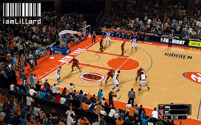 NBA 2K13 New York Knicks Fictional Court Patch