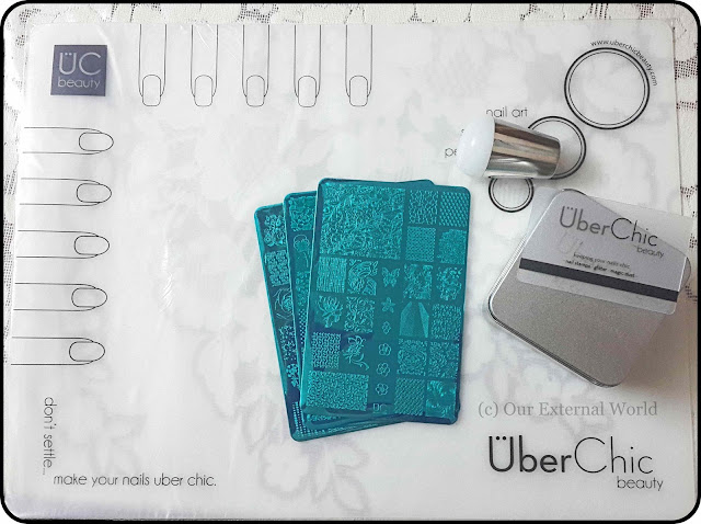 Uber Mat by Uber Chic Beauty - Create Your Own Nail Decals/Stickers, how to reverse stamp, Indian nail art blog, indian beauty blog