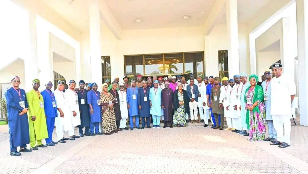 Lagos Assembly Lawmakers Beam with Smiles After Aso Rock Meeting with President Tinubu (Photos)