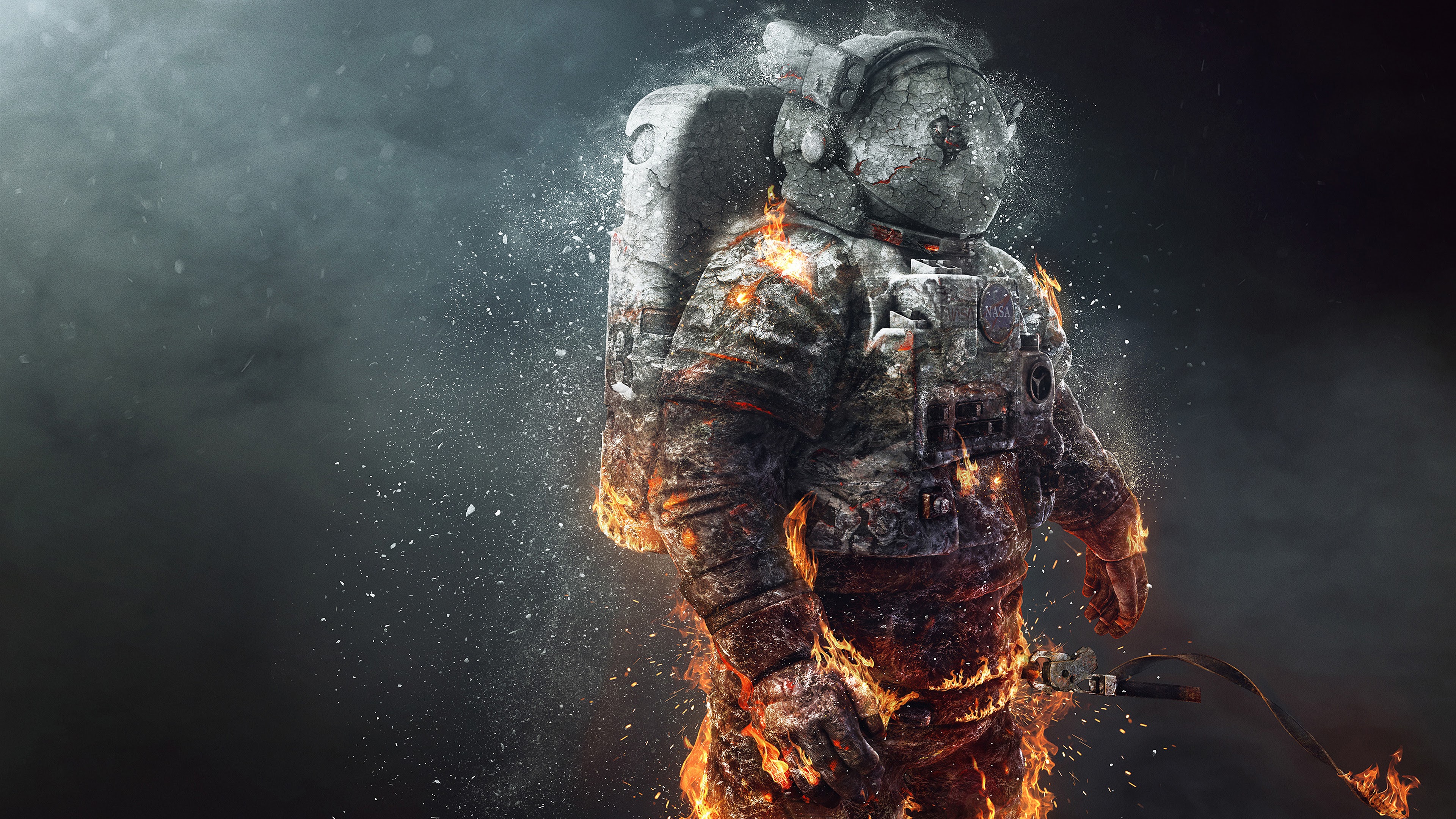 NASA, Astronaut, Burning, 4K, 3840x2160, #34 Wallpaper