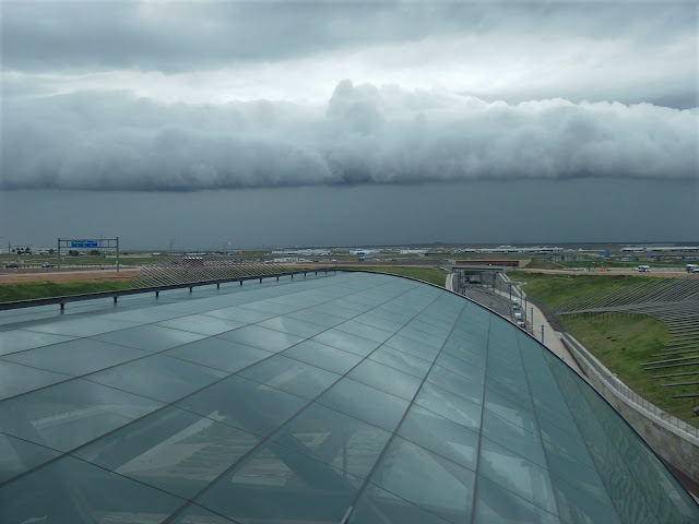 Dramatic skies over Denver airport