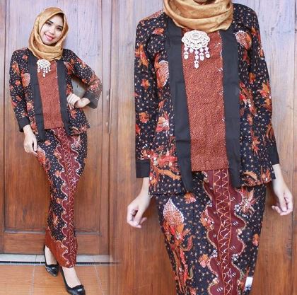 34 Baju Pesta Bawahan Batik, Trend Model!