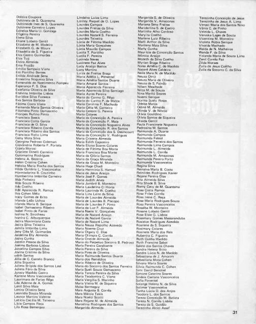 PROGRAMA DA FESTA DE NOSSA SENHORA DA CONCEIÇÃO - 1972 - PAG 31