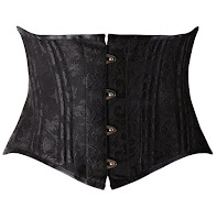 steampunk black waist cincher waspie belt