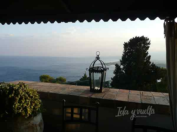 Vista desde la terraza del Villa Carlotta