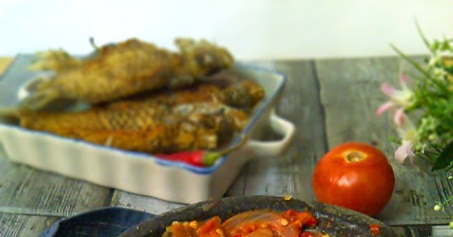 Ikan Goreng Penyet Sambal Terasi  Dapur Comel Selma