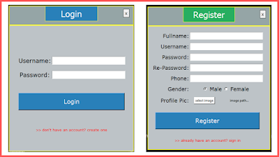 Python Login and Register form With MySQL