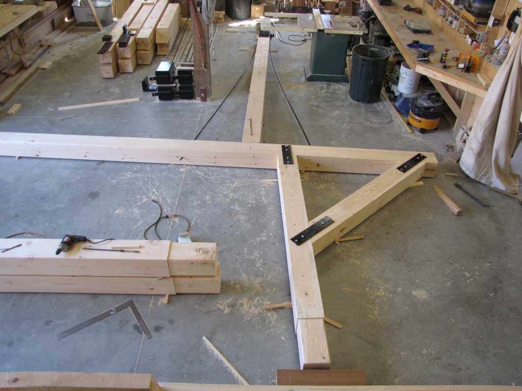 wood awning plans over a door