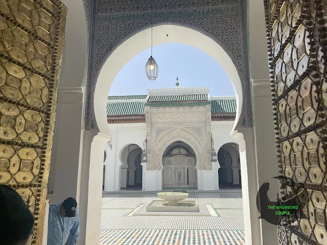 al-Qarawiyyin mosque and university entrance, Medina of Fez, Fez, Morocco, Africa