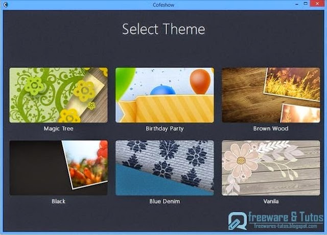 Cofeshow : un logiciel gratuit qui permet de créer facilement des diaporamas en vidéo avec musique