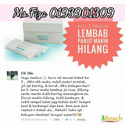 Testimoni Collagen Powder Shaklee