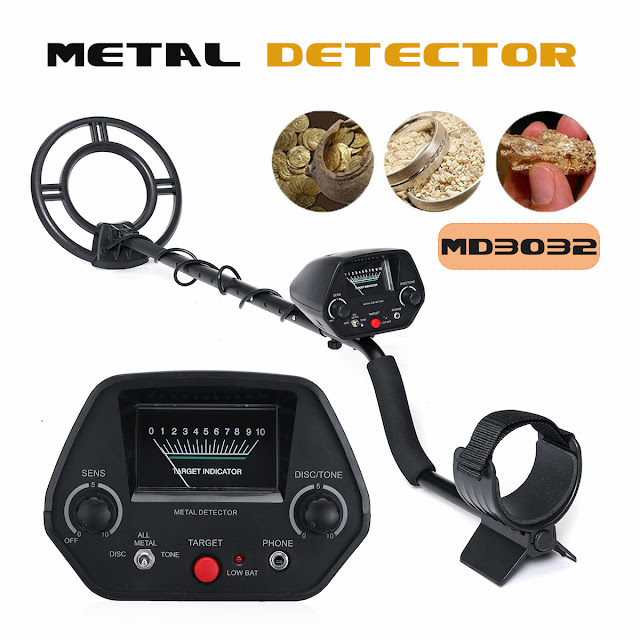 MD-3032 Underground Metal Detector Gold Stud Finder Treasure Jewelry Digger Tool 