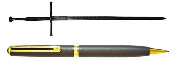 a sword and a pen