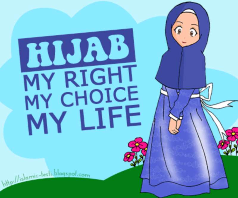 Gambar Anak Anak Kartun Mewarnai Tidak Memakai Hijab