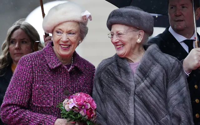 Queen Margrethe and Princess Benedikte