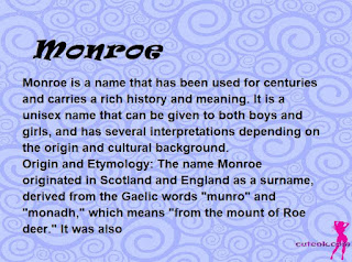 meaning of the name "Monroe"