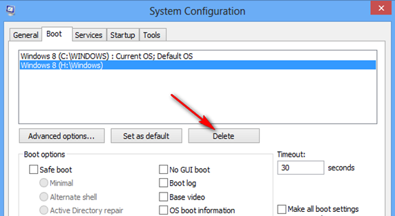 Sys-config windows 8