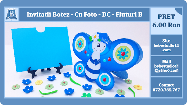 invitatii botez fluturi