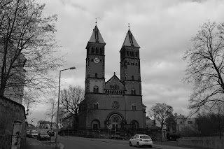 Taborkirche Leipzig schwarz weiß